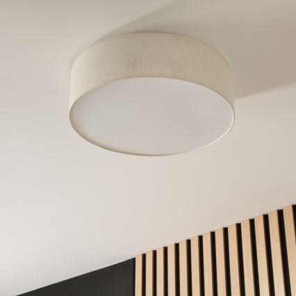 Plafonska svetiljka SIRJA 2xE27/15W/230V, prečnik 45 cm, krem