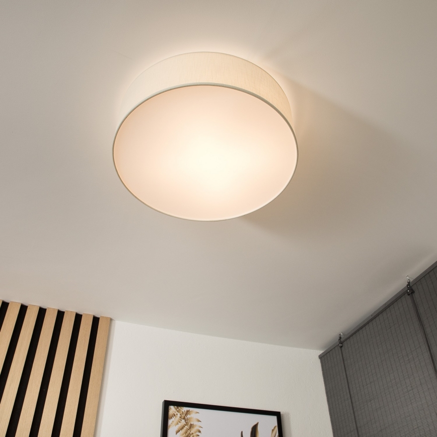 Plafonska svetiljka SIRJA 2xE27/15W/230V, prečnik 45 cm, krem