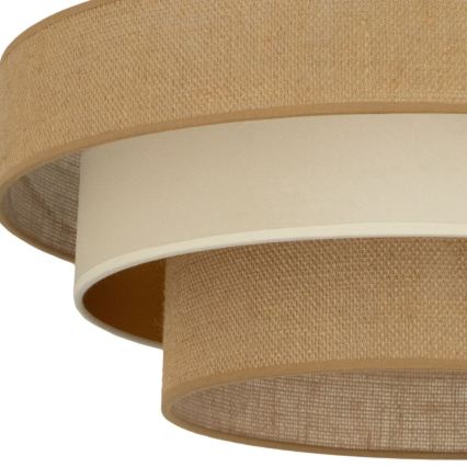 Plafonska svetiljka WENTA 1xE27/60W/230V prečnik 50 cm juta/bež