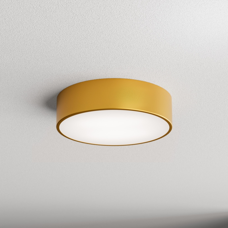 Plafonska svetiljka za kupatilo CLEO 2xE27/24W/230V, prečnik 30 cm, zlatna, IP54