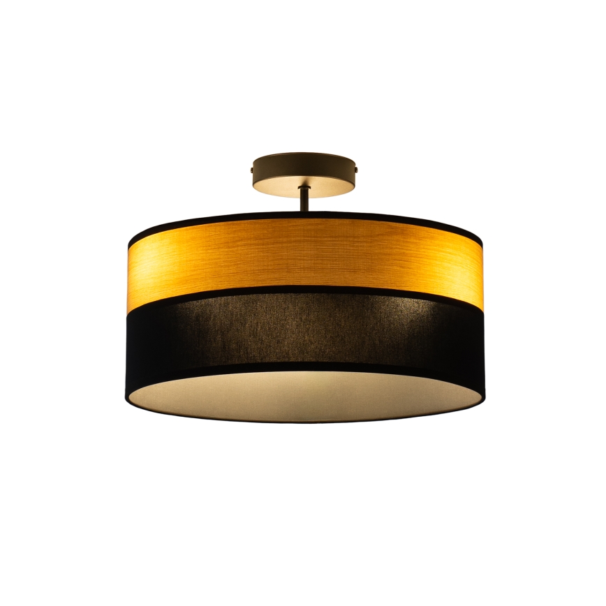 Plafonski luster ALBA 3xE27/15W/230V, prečnik 40 cm, crna/smeđa