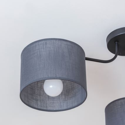 Plafonski luster ALBA 3xE27/15W/230V siva