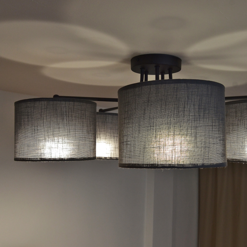 Plafonski luster ALBA 5xE27/15W/230V siv