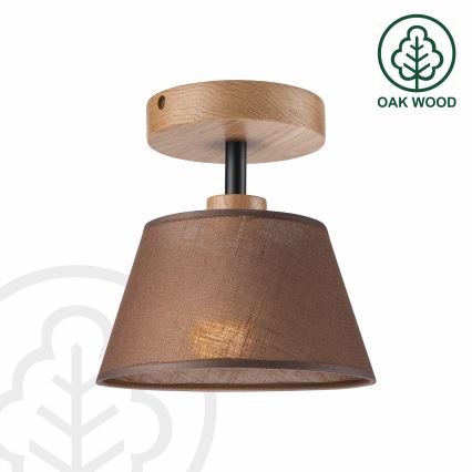 Plafonski luster ANTONIO 1xE14/40W/230V braon/hrast