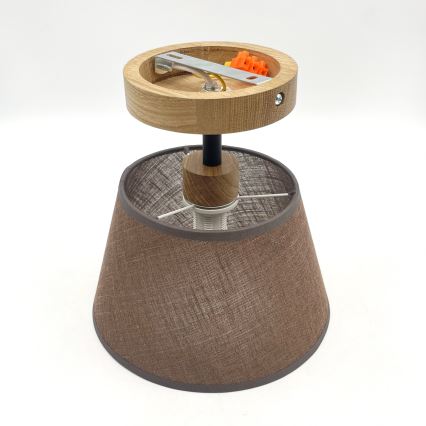 Plafonski luster ANTONIO 1xE14/40W/230V braon/hrast