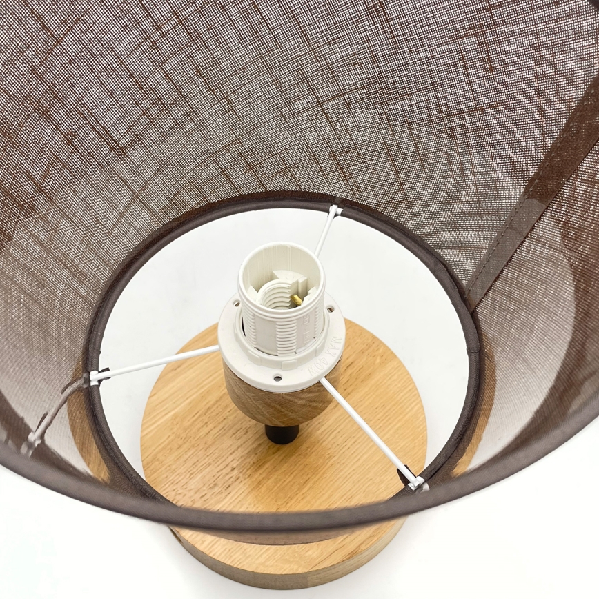 Plafonski luster ANTONIO 1xE14/40W/230V braon/hrast