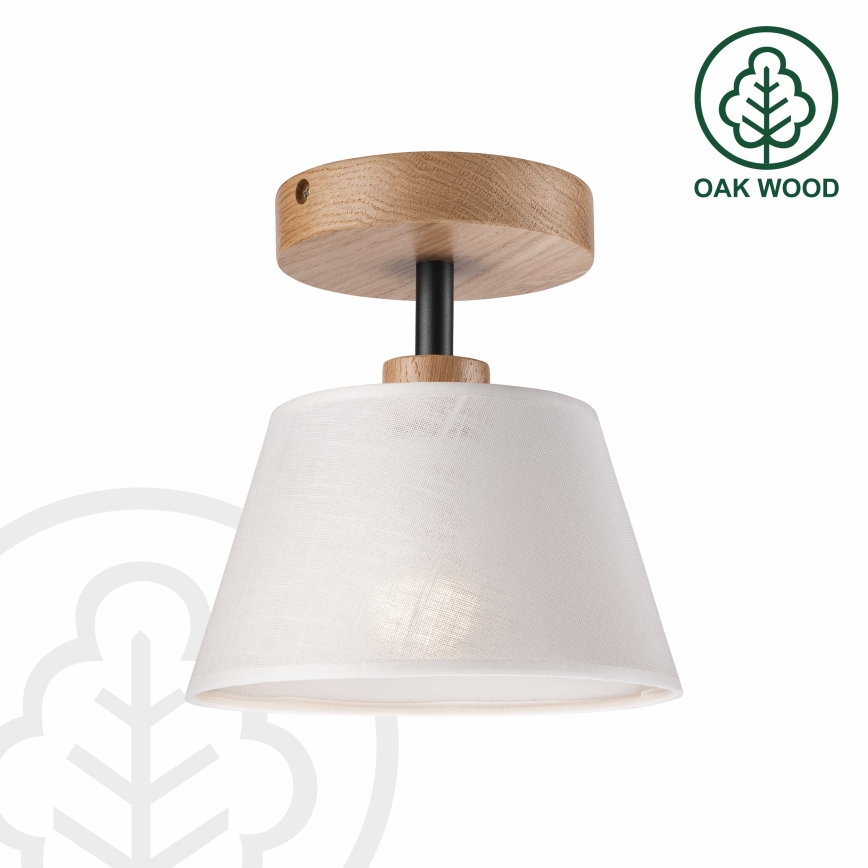 Plafonski luster ANTONIO 1xE14/60W/230V bela/hrast