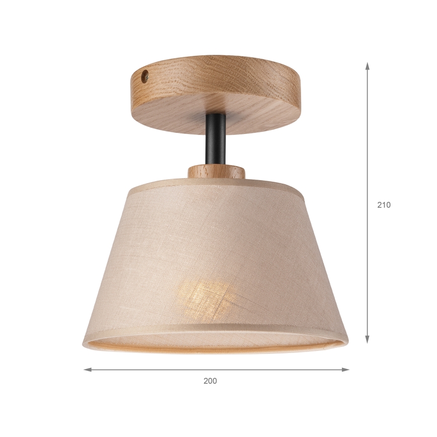 Plafonski luster ANTONIO 1xE14/60W/230V bež/hrast
