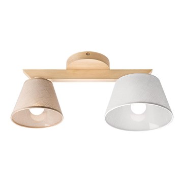 Plafonski luster ANTONIO 2xE14/40W/230V, boja bukve