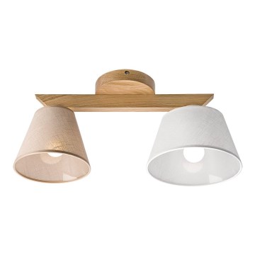 Plafonski luster ANTONIO 2xE14/40W/230V hrast