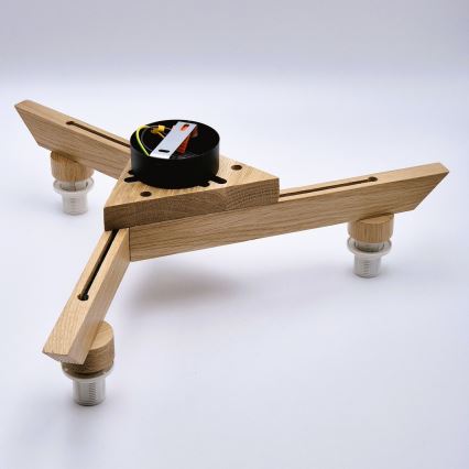 Plafonski luster ANTONIO 3xE14/40W/230V hrast