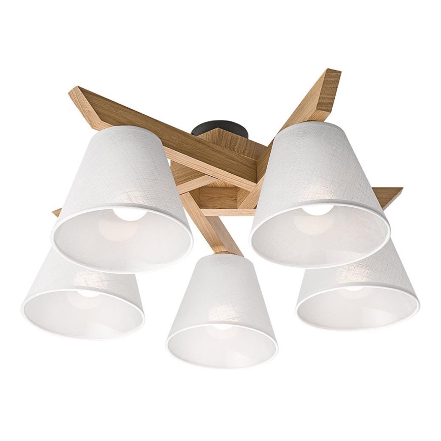 Plafonski luster ANTONIO 5xE14/40W/230V hrast