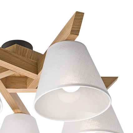 Plafonski luster ANTONIO 5xE14/40W/230V hrast