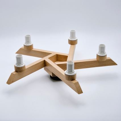 Plafonski luster ANTONIO 5xE14/40W/230V hrast