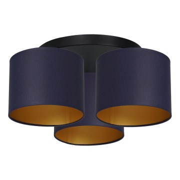 Plafonski luster ARDEN 3xE27/60W/230V ljubičasta/zlatna