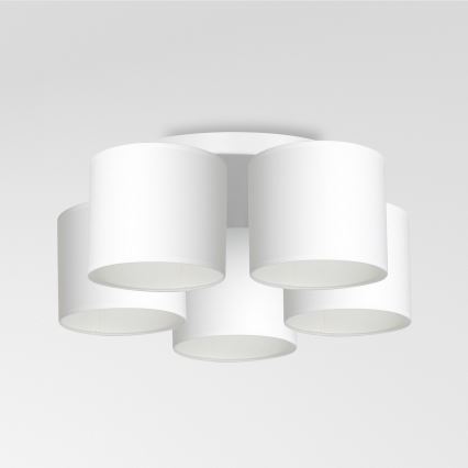Plafonski luster ARDEN 5xE27/60W/230V beli