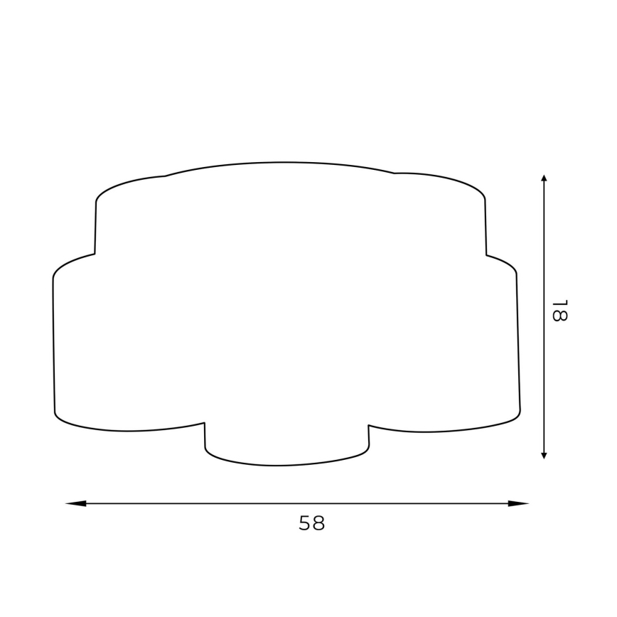 Plafonski luster ARDEN 5xE27/60W/230V, u boji ljubičaste/zlatne