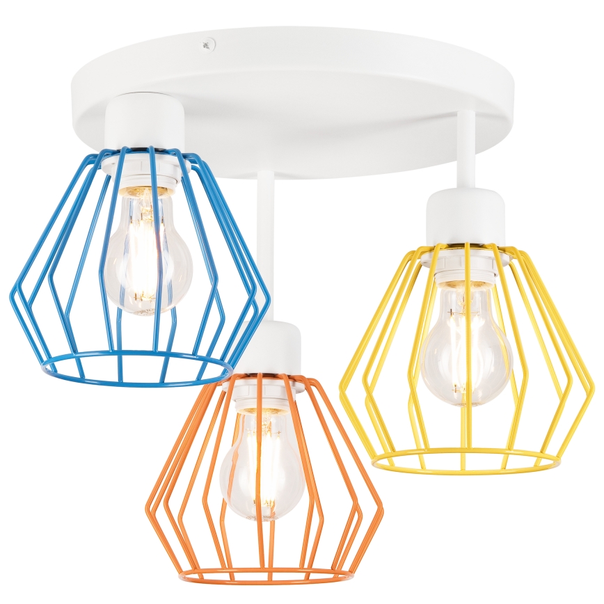 Plafonski luster AUDREY 3xE27/60W/230V u više boja