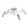 Plafonski luster AXION 4xGU10/8W/230V
