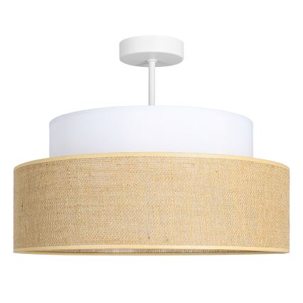 Plafonski luster BOHO 1xE27/60W/230V prečnik 40 cm bela/bež