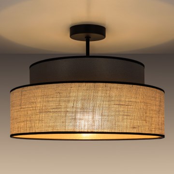 Plafonski luster BOHO 1xE27/60W/230V prečnik 40 cm braon/bež