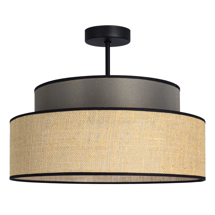 Plafonski luster BOHO 1xE27/60W/230V prečnik 40 cm braon/bež