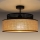 Plafonski luster BOHO 1xE27/60W/230V, prečnik 40 cm, crna/ratan