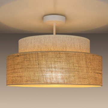 Plafonski luster BOHO 1xE27/60W/230V, prečnik 40 cm, krem/bež