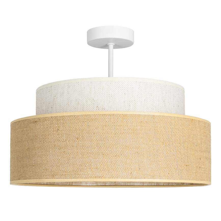 Plafonski luster BOHO 1xE27/60W/230V, prečnik 40 cm, krem/bež