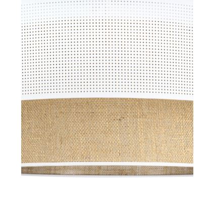 Plafonski luster BORHO 1xE27/60W/230V prečnik 50 cm bela/juta