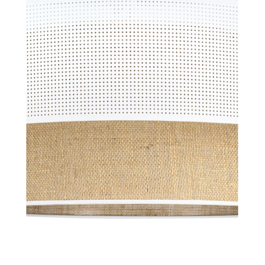Plafonski luster BORHO 1xE27/60W/230V prečnik 50 cm bela/juta