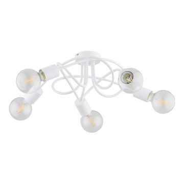 Plafonski luster BOSTON 5xE27/15W/230V beo