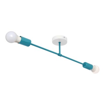 Plafonski luster CAMBRIDGE 2xE27/15W/230V plavi
