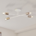 Plafonski luster CAMBRIDGE 4xE27/15W/230V mesing/bela