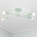 Plafonski luster CAMBRIDGE 4xE27/15W/230V zelena