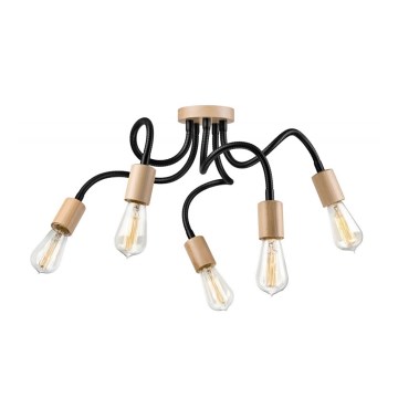 Plafonski luster CAMERON 5xE27/60W/230V buk