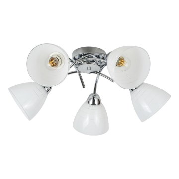 Plafonski luster CLARA 5xE27/15W/230V sjajni hrom