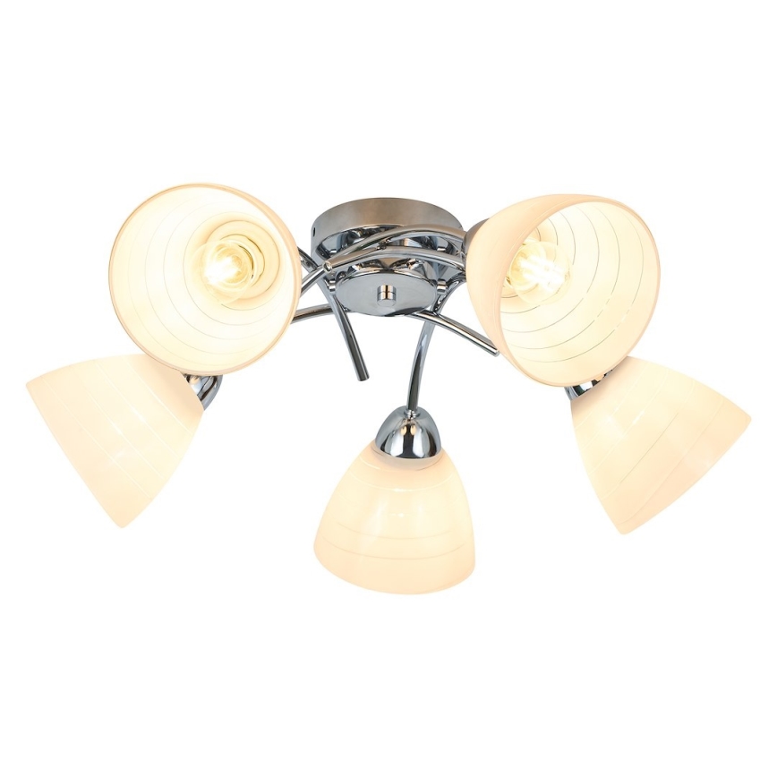 Plafonski luster CLARA 5xE27/15W/230V sjajni hrom