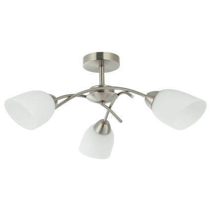 Plafonski luster DONNA 3xE27/60W/230V nikl