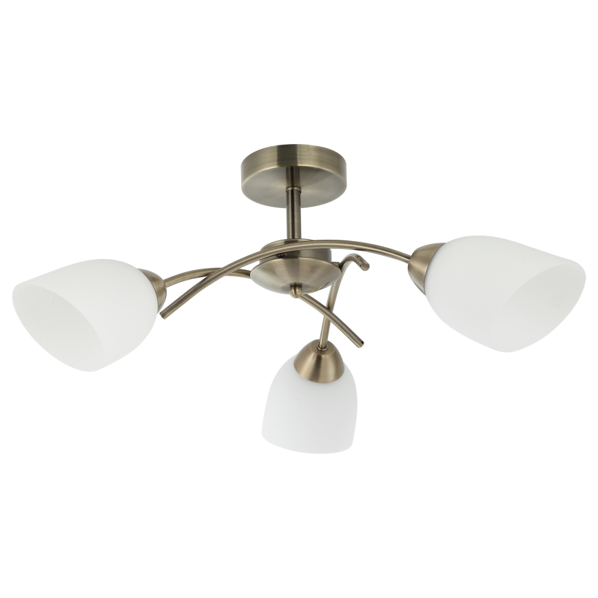 Plafonski luster DONNA 3xE27/60W/230V patina