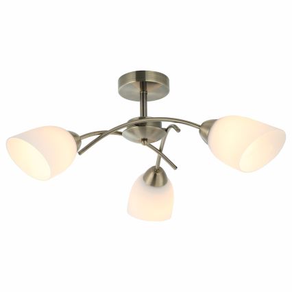 Plafonski luster DONNA 3xE27/60W/230V patina