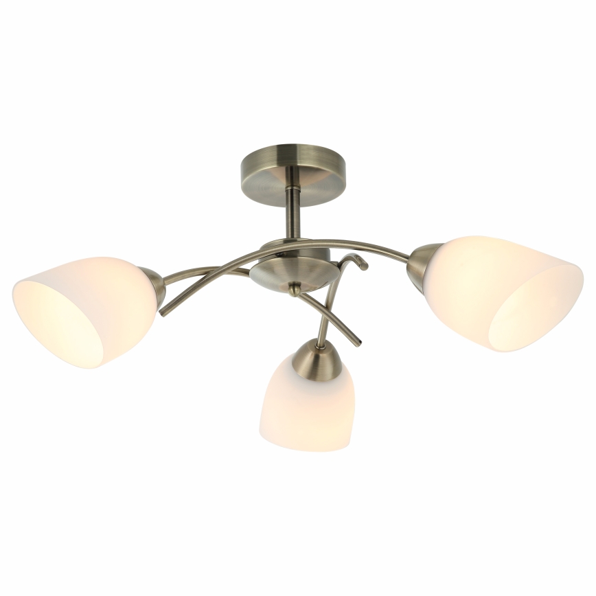Plafonski luster DONNA 3xE27/60W/230V patina