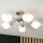 Plafonski luster DONNA 5xE27/60W/230V nikl
