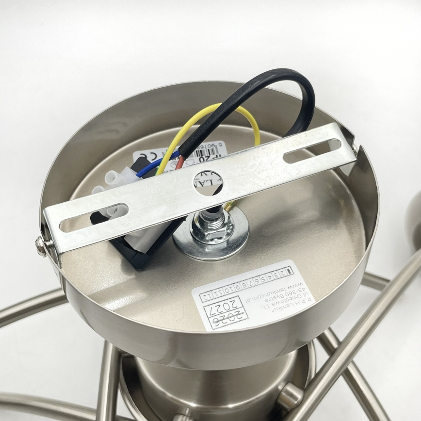 Plafonski luster DONNA 5xE27/60W/230V nikl