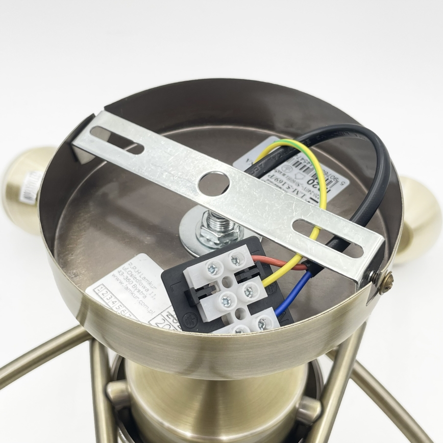 Plafonski luster DONNA 5xE27/60W/230V patina