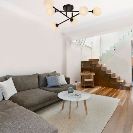 Plafonski luster DORADO 6xG9/28W/230V crna