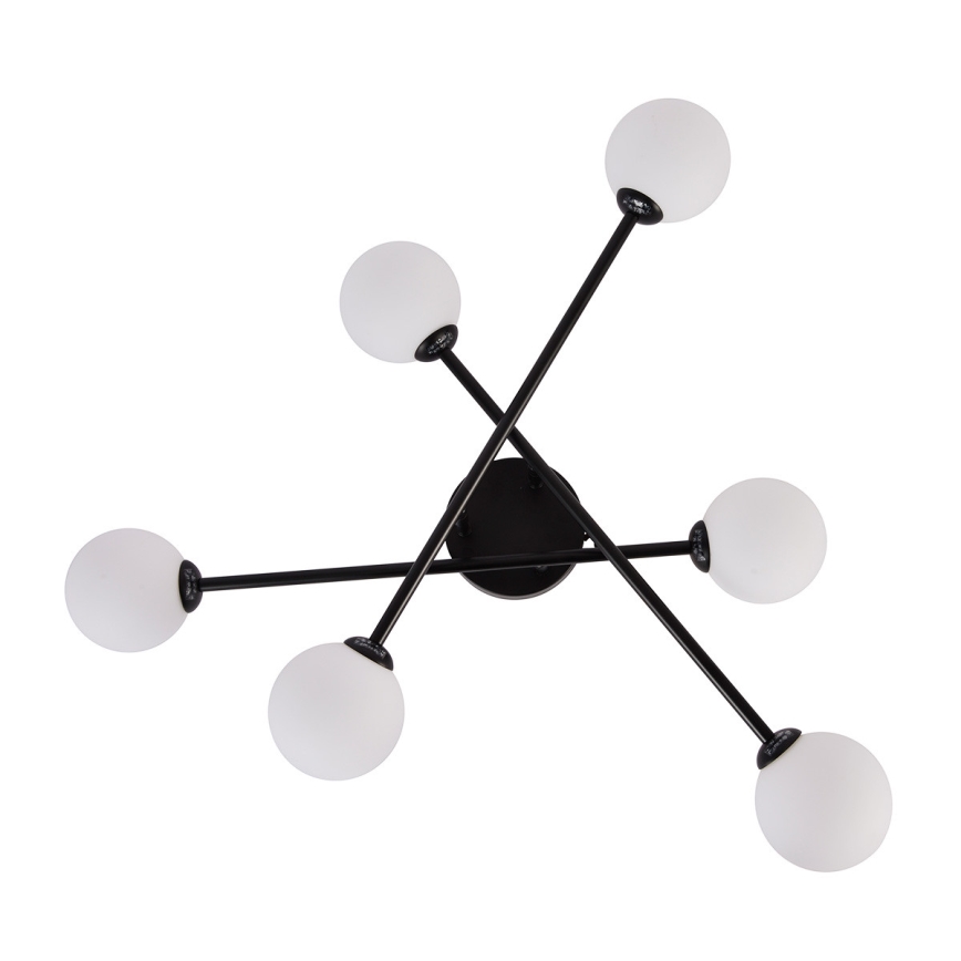 Plafonski luster DORADO 6xG9/28W/230V crna