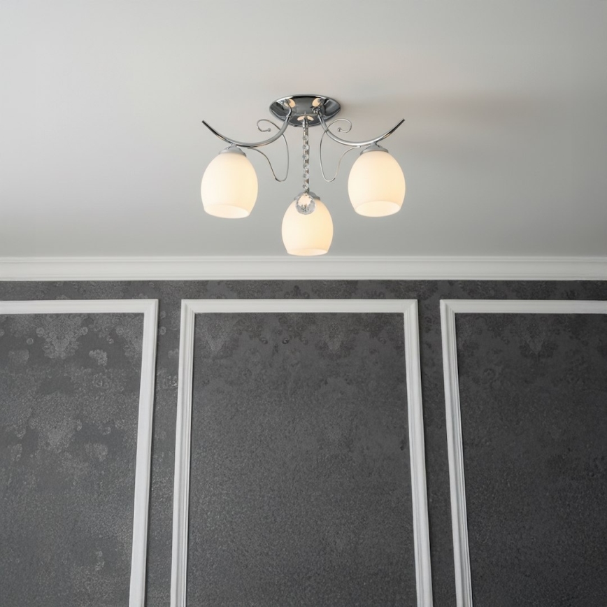 Plafonski luster ELLA 3xE27/15W/230V sjajni hrom