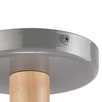 Plafonski luster ELLIE 3xE27/60W/230V siva/buk