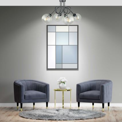 Plafonski luster EVIE 4xE27/60W/230V antracit/proziran